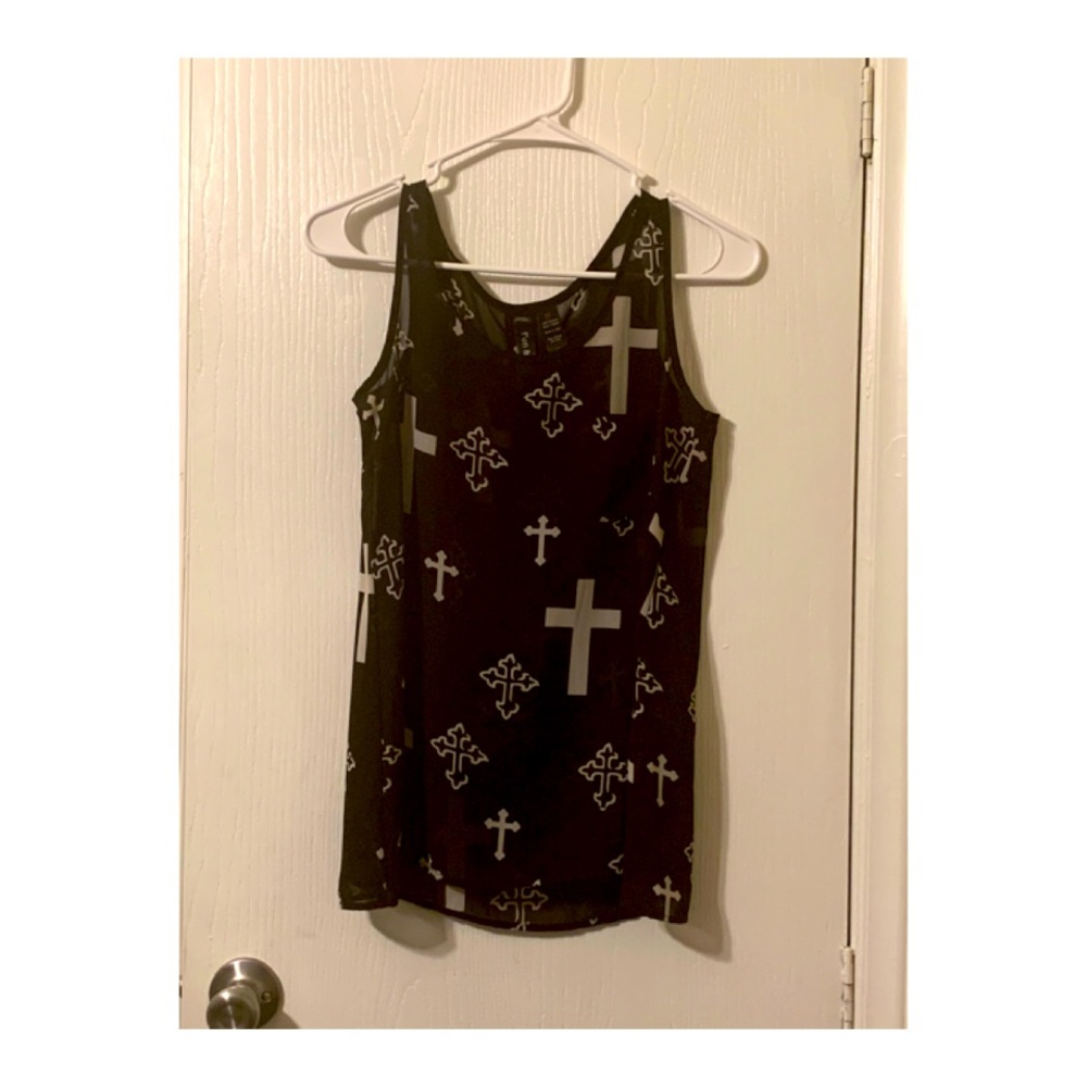 Sleeveless Black Dress Top